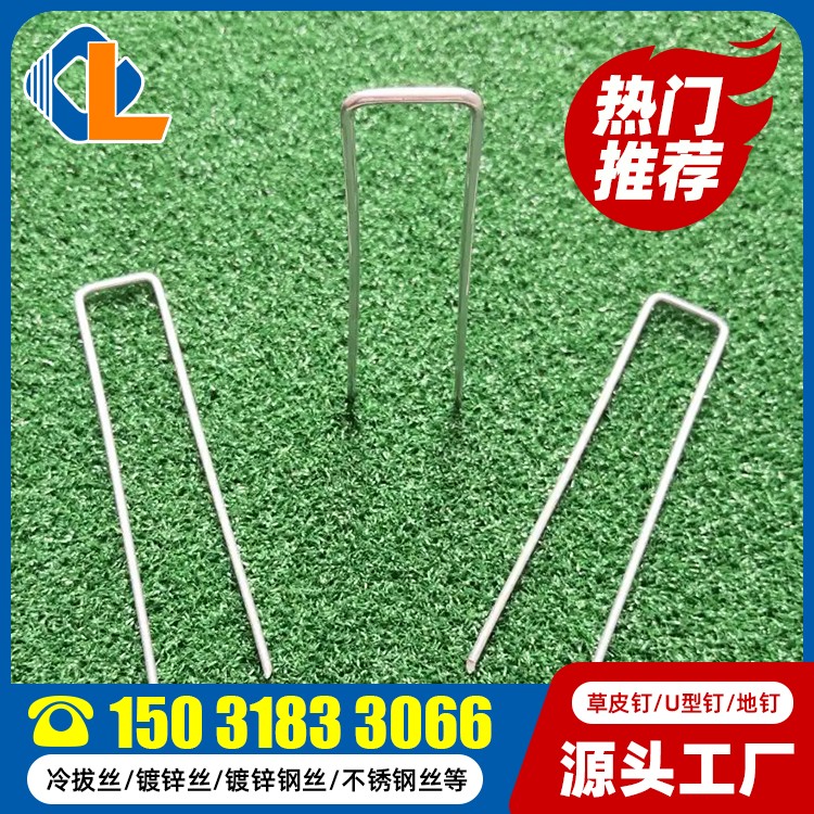 草坪固定釘 草皮釘哪里有賣 草坪釘土工格柵 地釘使用方法